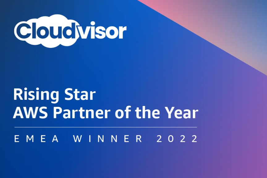 Cloudvisor Receives Prestigious Rising Star Partner of the Year - EMEA Award from AWS 1